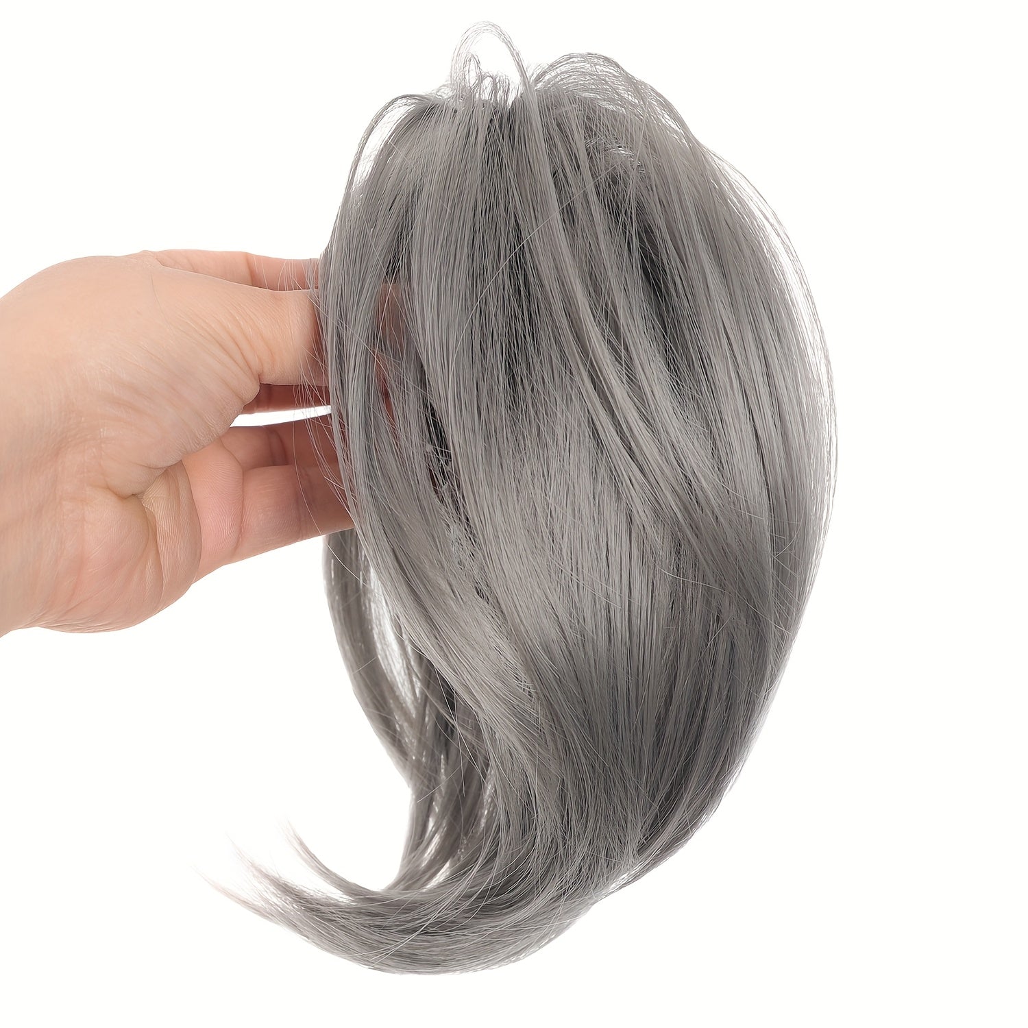 Women's -Looking Straight Black Clip-In Ponytail Wig - High Bun Hairpiece with Secure Hold, Easy to Style, Instant Volume & Length for Short Hair, Casual\u002FParty\u002F\u002F - No Glue\u002FSpray Adhesive Hair Extension