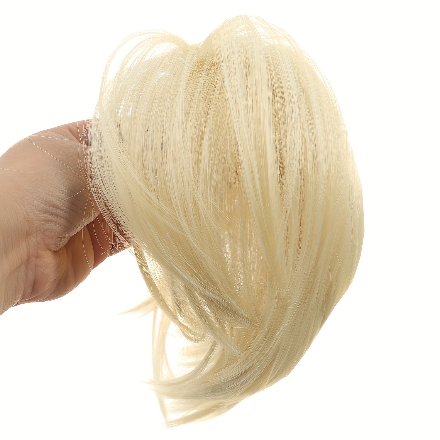 Women's -Looking Straight Black Clip-In Ponytail Wig - High Bun Hairpiece with Secure Hold, Easy to Style, Instant Volume & Length for Short Hair, Casual\u002FParty\u002F\u002F - No Glue\u002FSpray Adhesive Hair Extension